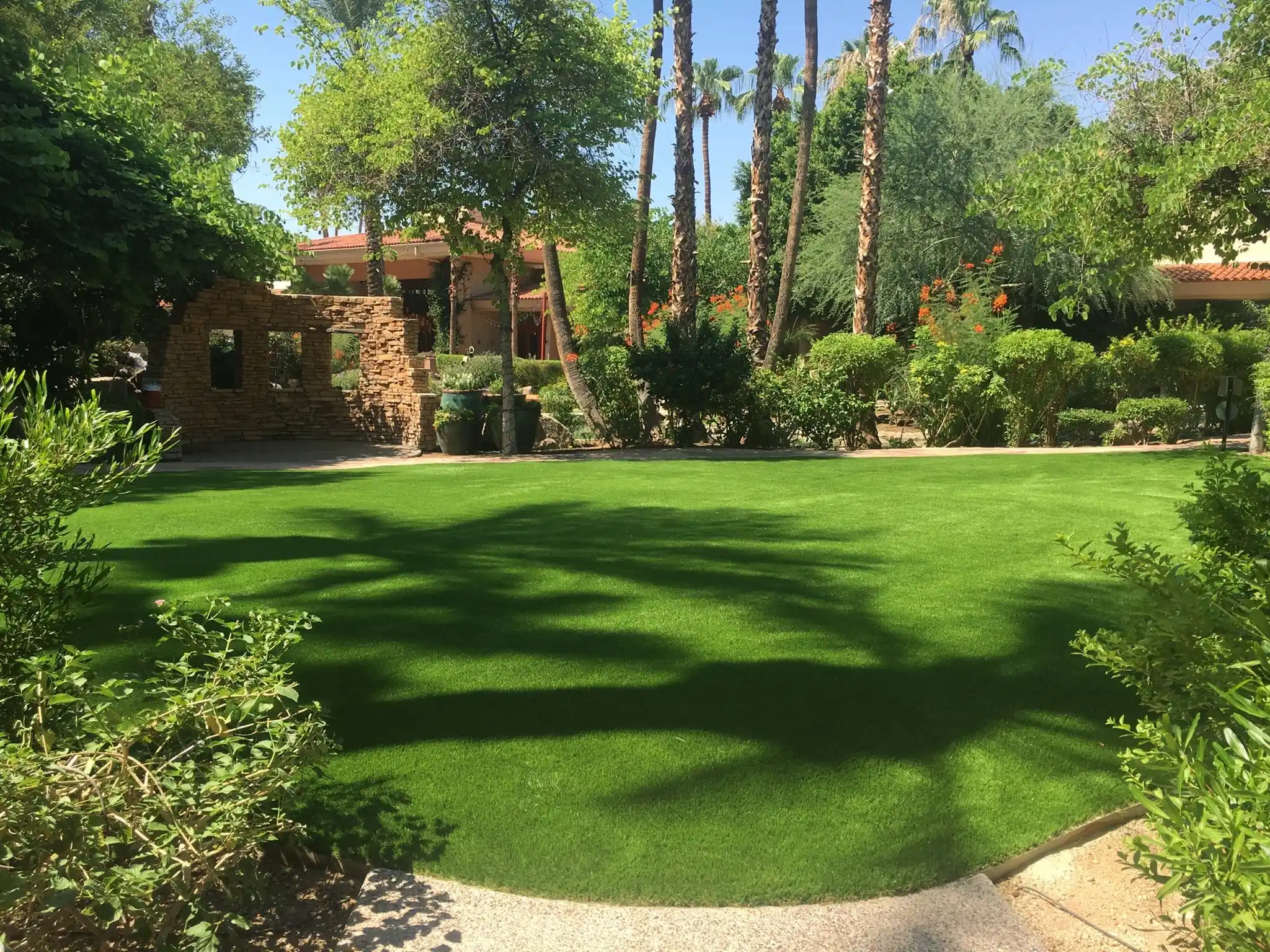 Artificial grass installed by Paradise Greens