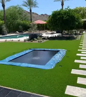 residential artificial grass lawn in Phoenix, AZ