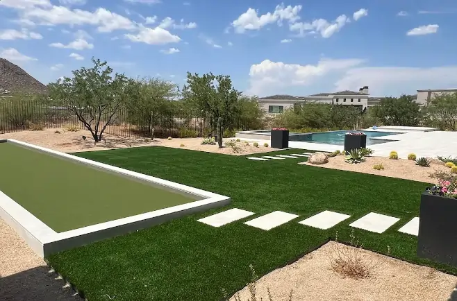 bocce ball court artificial turf