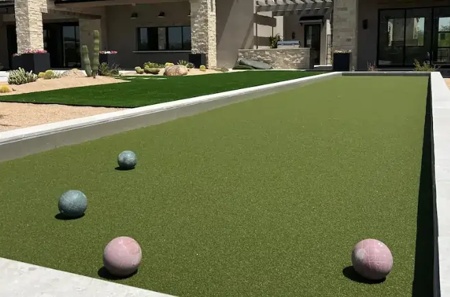 bocce ball court artificial turf