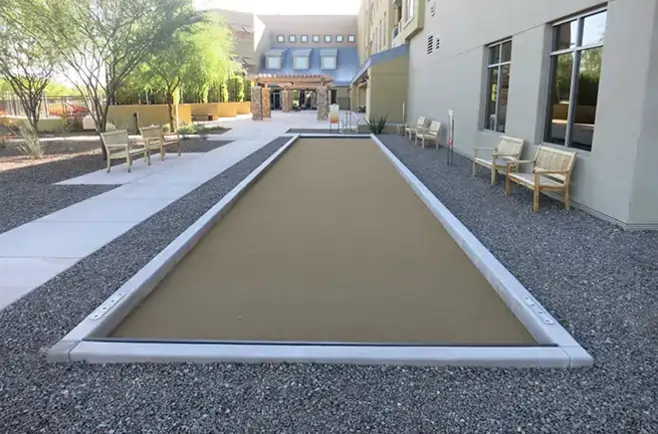 bocce ball court artificial turf