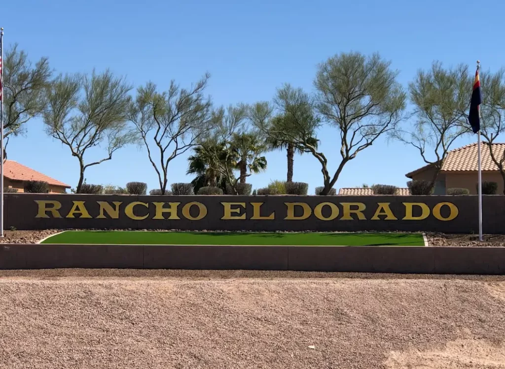 commercial artificial turf at Ranch El Dorado