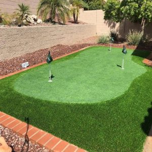 custom synthetic putting green