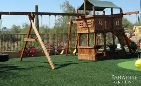 backyard playground artificial grass