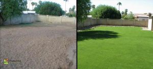 arizona artificial grass lawn transformation